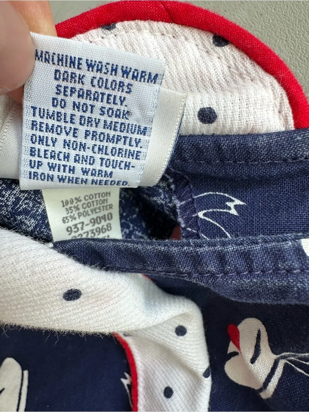 Vintage OshKosh Sailor Beret Hat Girls Dress 3T USA Red White Blue Cotton Bow